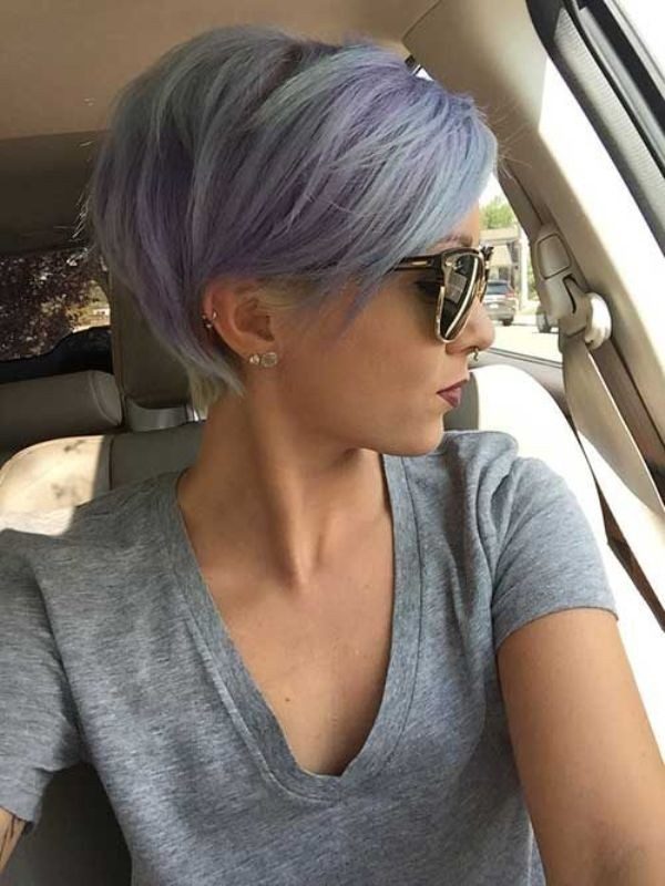 blonde-and-pastels-23 80+ Marvelous Color Ideas for Women with Short Hair