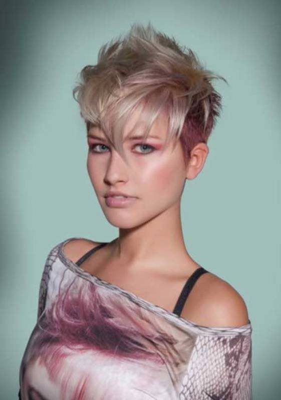 blonde-and-pastels-6 80+ Marvelous Color Ideas for Women with Short Hair