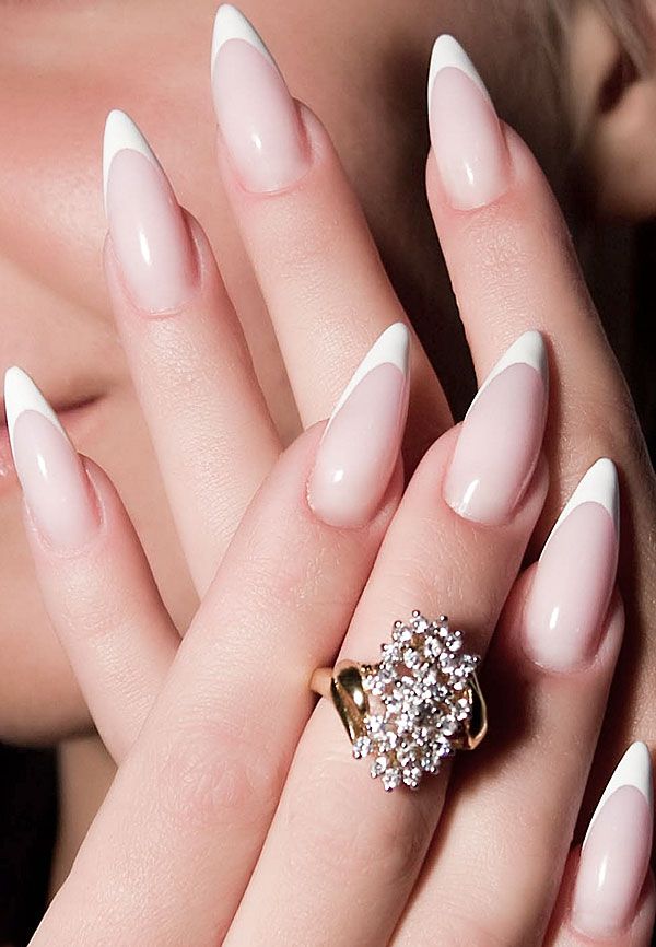 french-stiletto-nails-1 125 years of Fingernails Trends Development