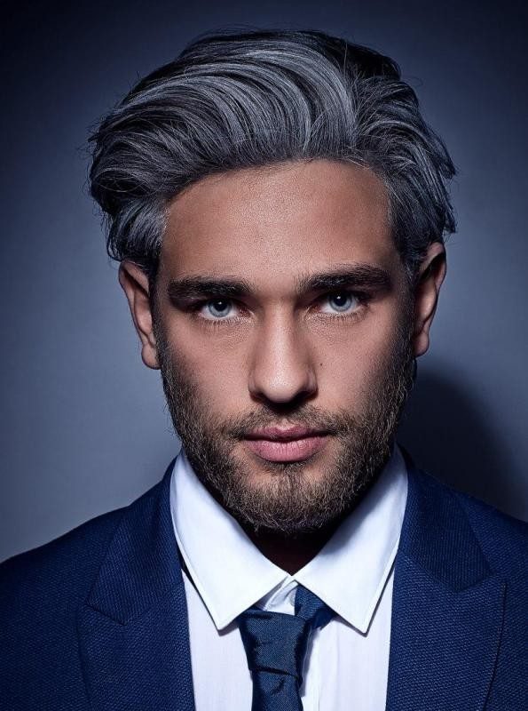 gray 2 50+ Hottest Hair Color Ideas for Men - 51