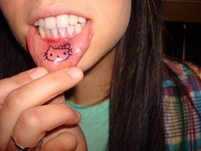 9 Unusual «Hello Kitty» Products! 19 hello kitty tongue tattoo 2 9 Unusual «Hello Kitty» Products! - 19
