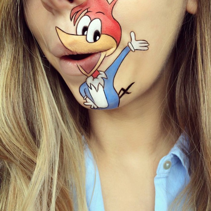 15 Creative Lip Makeup Art Trends 58 laura jenkinson creative make up artist lips make up 15 Creative Lip Makeup Art Trends - 58