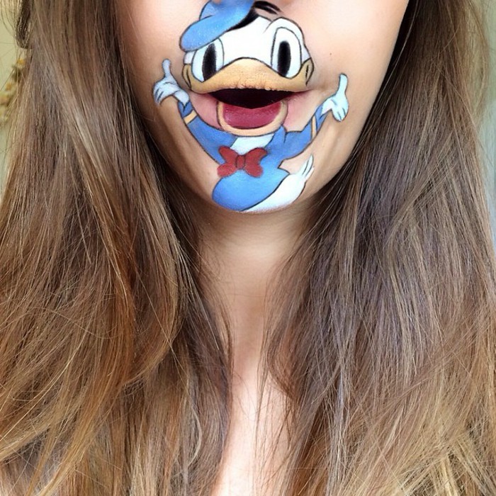 15 Creative Lip Makeup Art Trends 59 laura jenkinson creative make up comicfiguren 15 Creative Lip Makeup Art Trends - 59