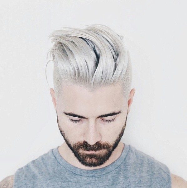 platinum blonde 6 50+ Hottest Hair Color Ideas for Men - 57