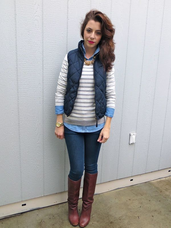 puffy-vest-outfit25 5 Casual Winter Outfits for Elegant Ladies
