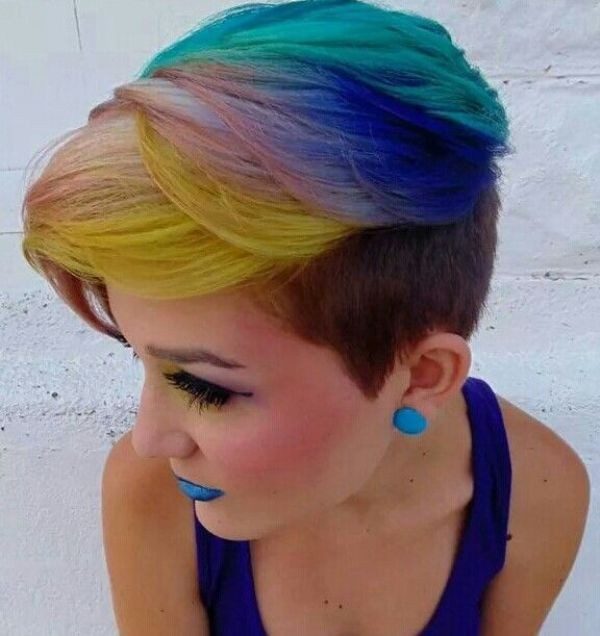 several-colors-12 80+ Marvelous Color Ideas for Women with Short Hair