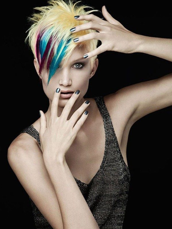 several-colors-19 80+ Marvelous Color Ideas for Women with Short Hair