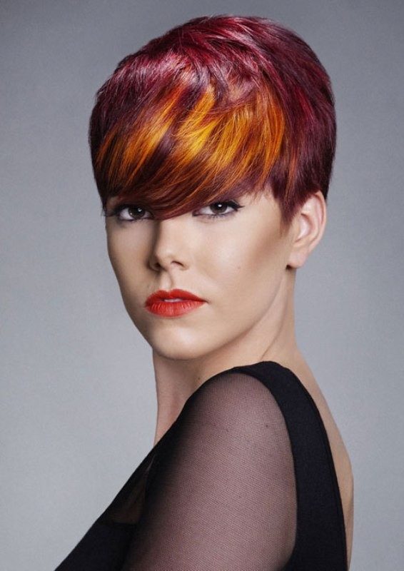 several-colors-8 80+ Marvelous Color Ideas for Women with Short Hair