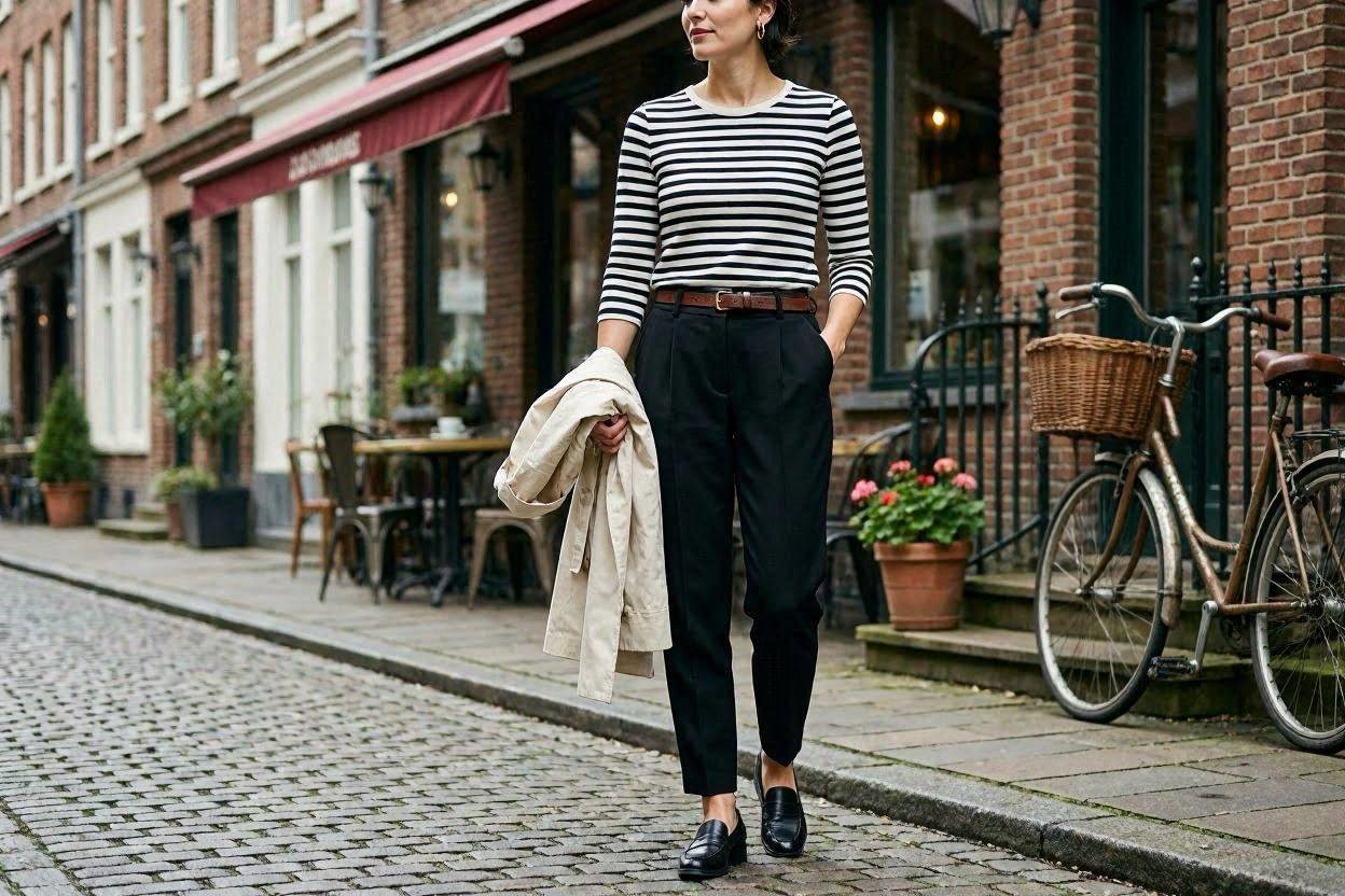 Top 18 Awesome Striped Outfit Ideas for Different Occasions 14 Black and White Striped Top Outfit Top 18 Awesome Striped Outfit Ideas for Different Occasions - 14