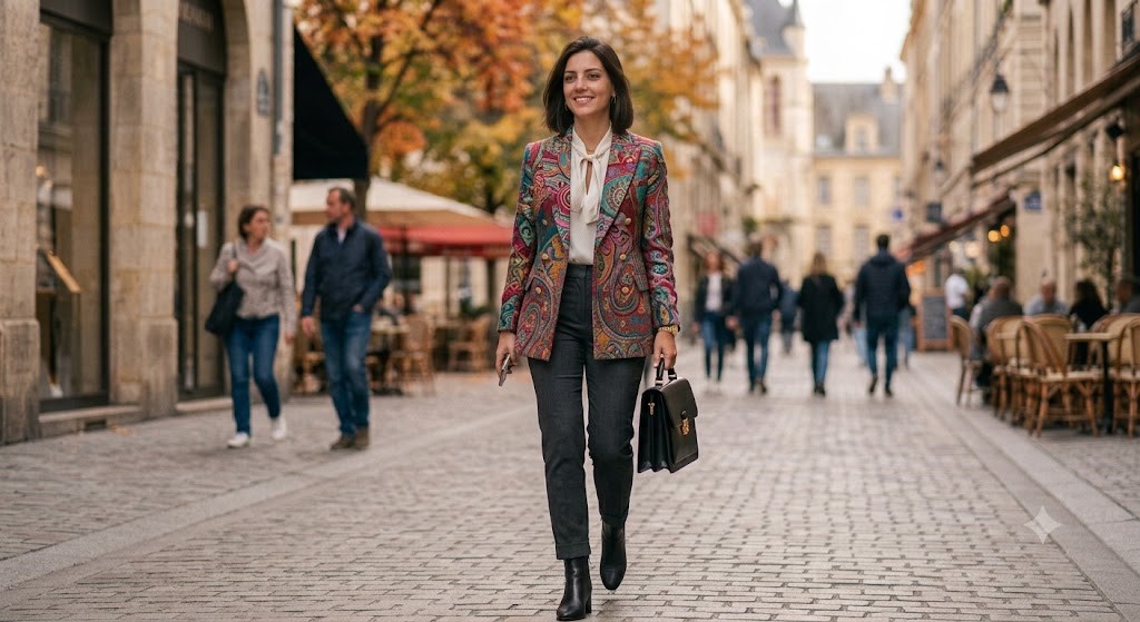 19 Stylish Blazer Outfit Ideas to Copy Now 17 Colorful Statement Blazer for woman 19 Stylish Blazer Outfit Ideas to Copy Now - 17