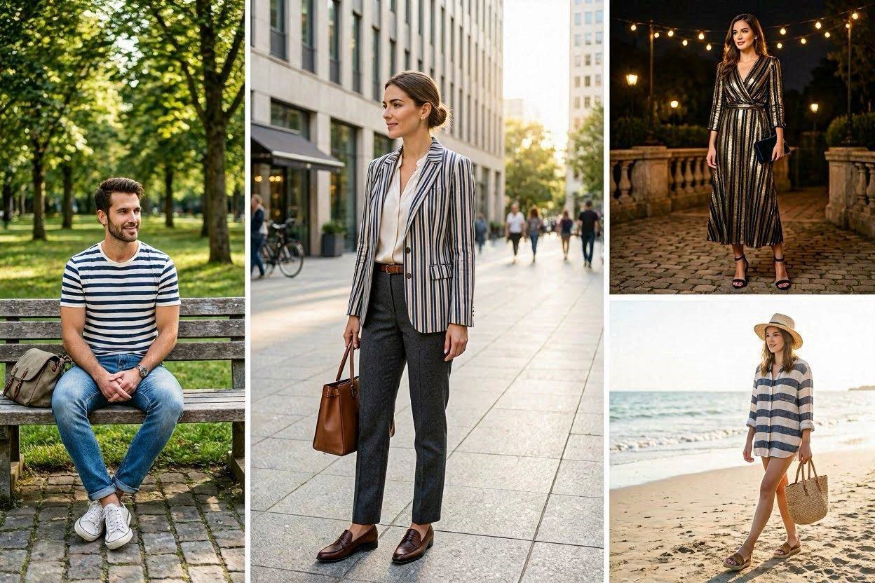Top 18 Awesome Striped Outfit Ideas for Different Occasions 3 How to Wear Stripes the Right Way for Any Occasion Top 18 Awesome Striped Outfit Ideas for Different Occasions - 3