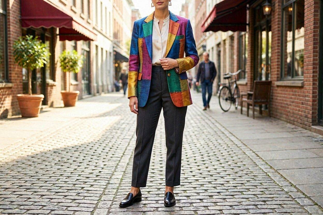 Top 17 Fresh Ways to Learn How to Wear a Blazer 20 Make a Statement with a Colorful Blazer Top 17 Fresh Ways to Learn How to Wear a Blazer - 20