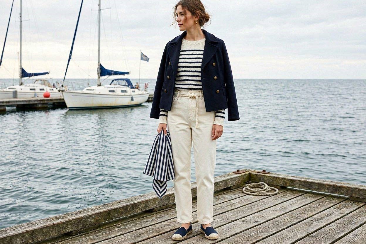 Top 18 Awesome Striped Outfit Ideas for Different Occasions 7 Navy White Nautical Stripes Outfit Top 18 Awesome Striped Outfit Ideas for Different Occasions - 7