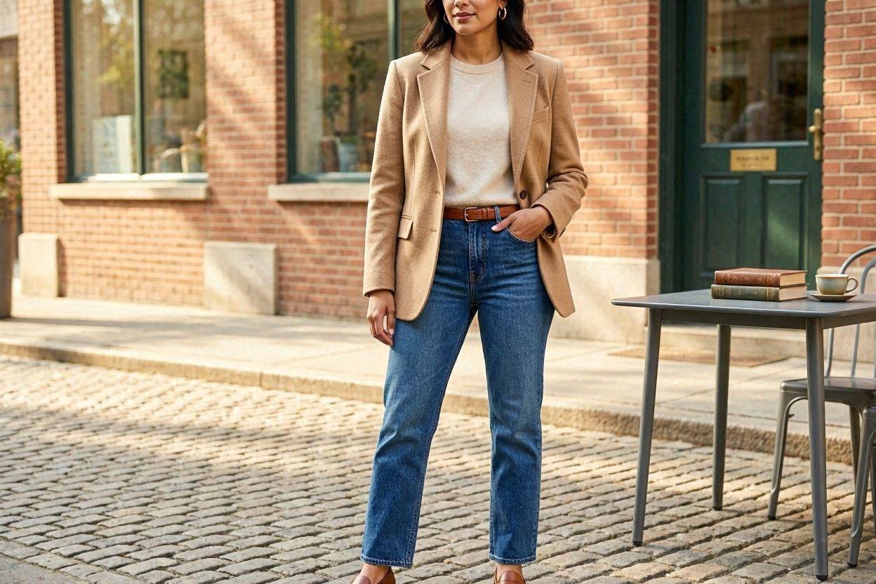 Top 17 Fresh Ways to Learn How to Wear a Blazer 4 Pair a Blazer with Classic Blue Jeans Top 17 Fresh Ways to Learn How to Wear a Blazer - 4