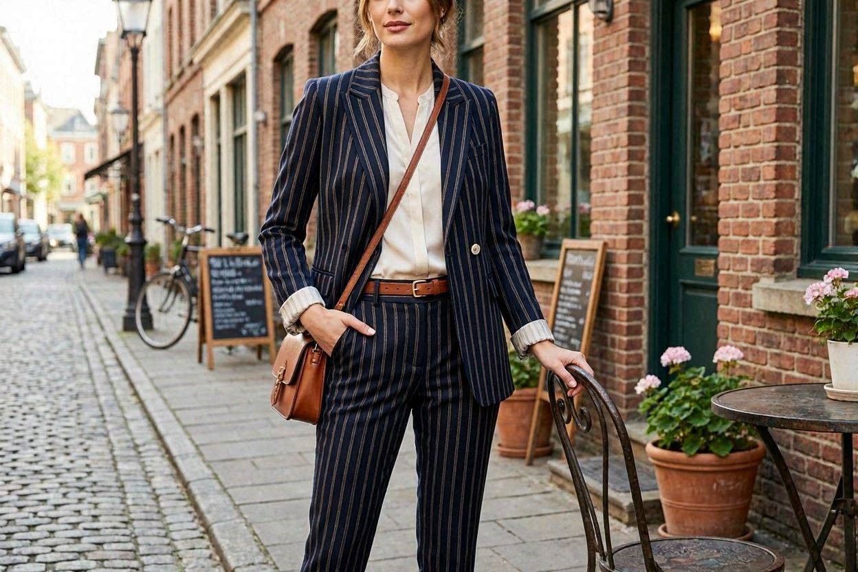 Top 18 Awesome Striped Outfit Ideas for Different Occasions 4 Striped Blazer Outfit Top 18 Awesome Striped Outfit Ideas for Different Occasions - 4