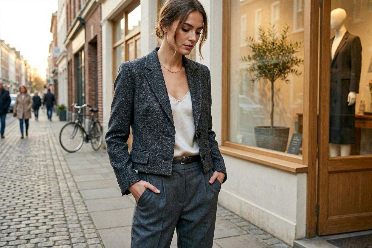 Top 17 Fresh Ways to Learn How to Wear a Blazer 14 Try a Cropped Blazer Top 17 Fresh Ways to Learn How to Wear a Blazer - 14