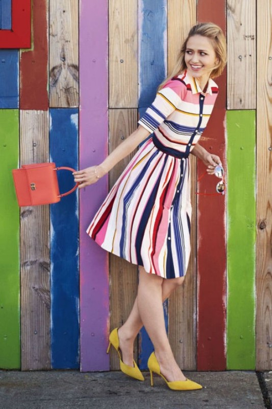 colorful stripes 16 77+ Elegant Striped Outfit Ideas and Ways to Wear Stripes - 98