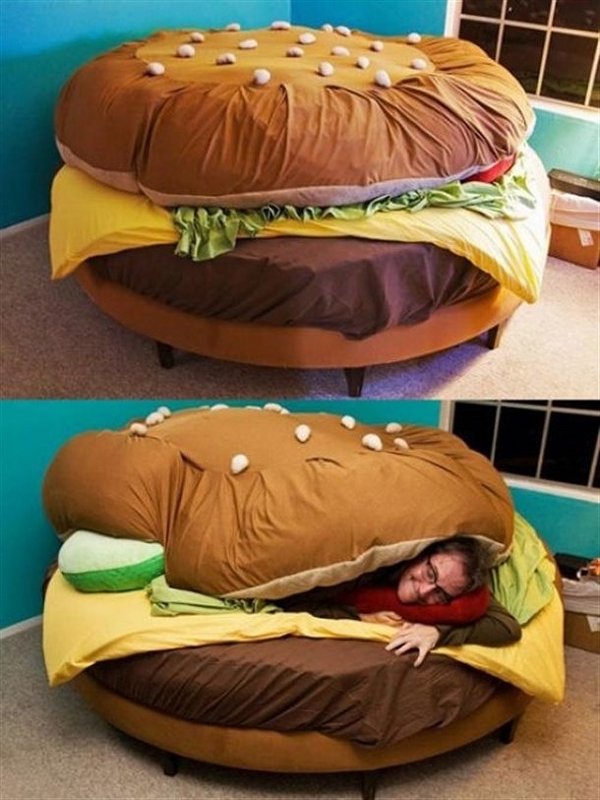hamburger-bed 12 Unusual Beds That are Innovative
