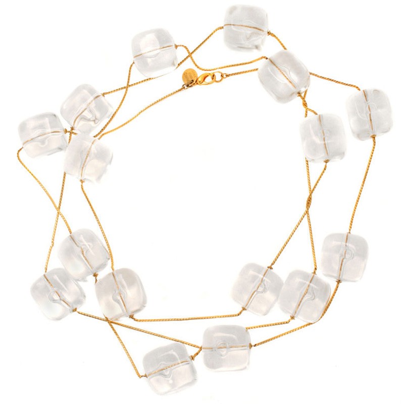 long_anne_klein_couture_ice_cube_necklace1 Top 10 Unusual Necklace Jewelry Trends