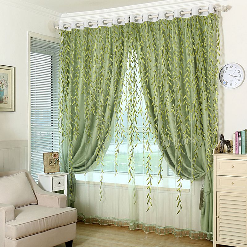 1Pcs font b Green b font font b Sheer b font font b Curtain b font 20+ Hottest Curtain Design Ideas - 80