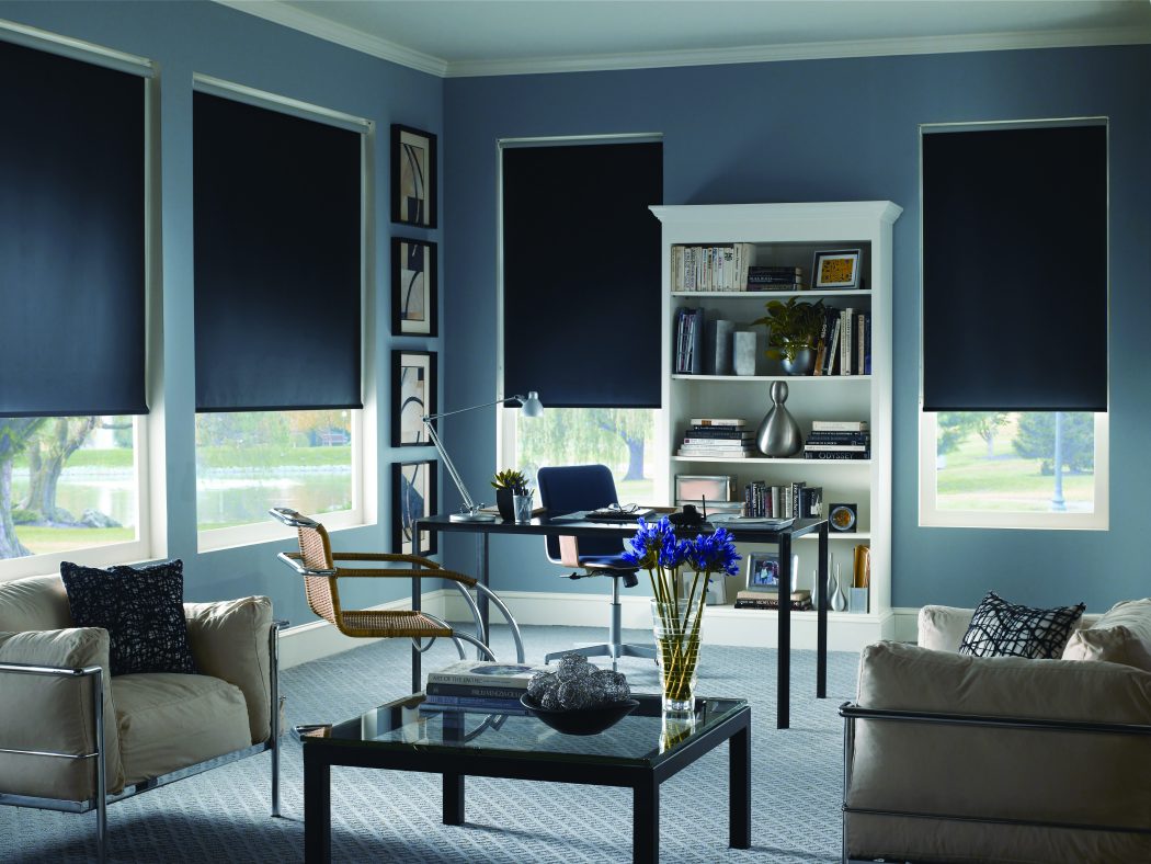 6. Roller Shade black 20+ Hottest Curtain Design Ideas - 22