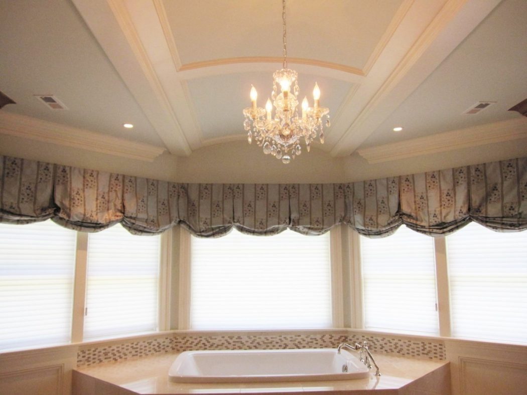 Balloon Valance in Bathroom 76091.1347493794 20+ Hottest Curtain Design Ideas - 133