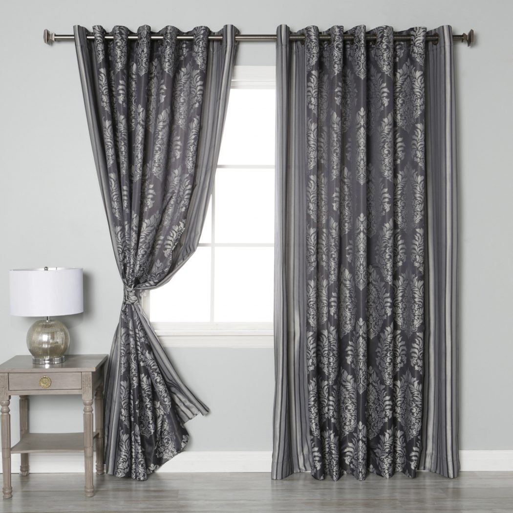 Best Home Fashion Inc. Wide Width Damask Jacquard Grommet Curtain Panels 20+ Hottest Curtain Design Ideas - 104