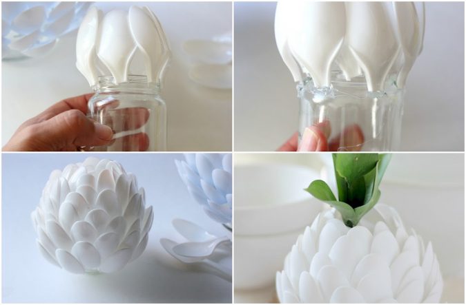 DIY lotus flower spoons 8 Creative DIY Decor Ideas for a Fancy-looking home - 12