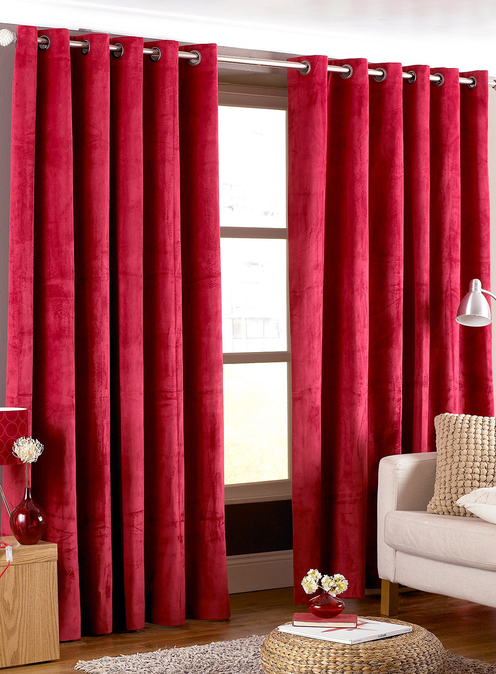 Latest red and gray striped curtains 20+ Hottest Curtain Design Ideas - 11