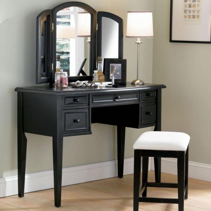 Lavish black vanity powell boulevard antique black 15 Stylish Bedroom & Bathroom Vanities DIY Ideas - 2