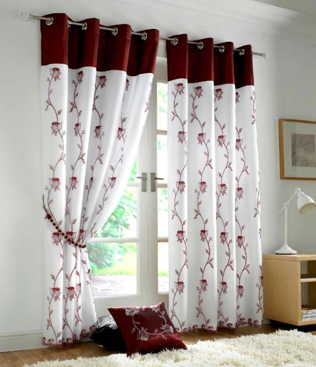 Tahiti Burgundy 20+ Hottest Curtain Design Ideas - 128