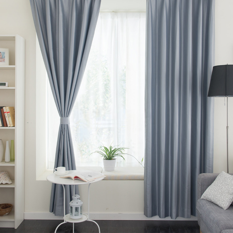 Thermal Living Room or Balcony Solid Color Gray Curtains CTMAKT150115120343 1 20+ Hottest Curtain Design Ideas - 100