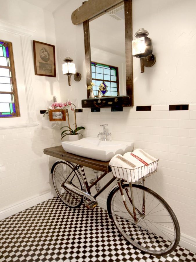 15 Stylish Bedroom & Bathroom Vanities DIY Ideas 6 Washup on Wheels 15 Stylish Bedroom & Bathroom Vanities DIY Ideas - 6
