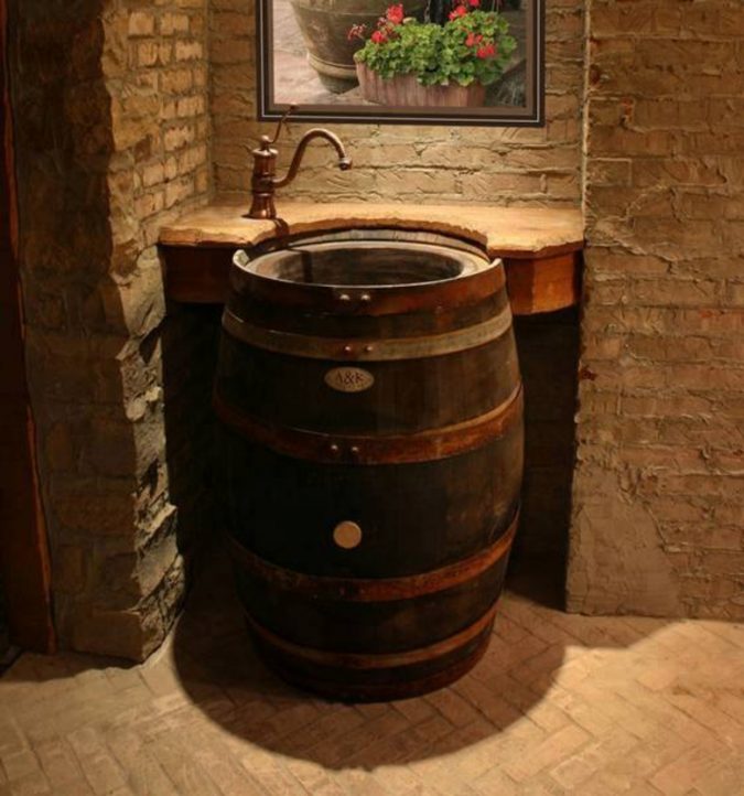15 Stylish Bedroom & Bathroom Vanities DIY Ideas 14 Water and wine vanity 15 Stylish Bedroom & Bathroom Vanities DIY Ideas - 14
