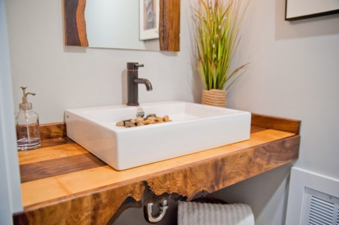 Wood butcher block countertop Design Build Pros 4 15 Stylish Bedroom & Bathroom Vanities DIY Ideas - 4
