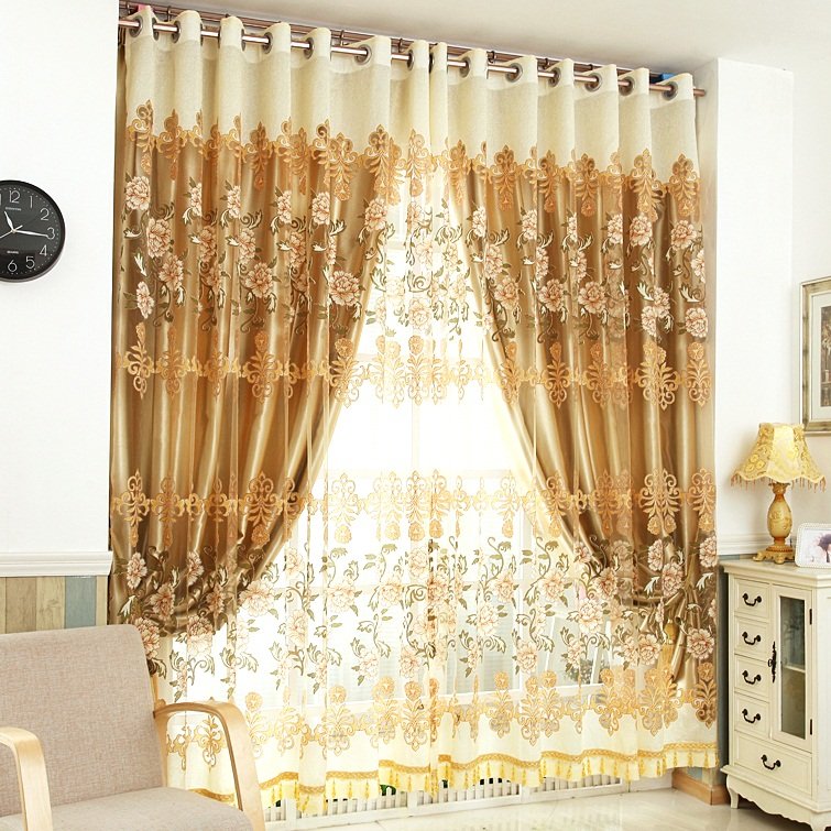 american wedding room warm sun shade cloth gauze curtains finished bedroom living room floor to ceiling windows cloth pink room curtains blinds 587640 973 20+ Hottest Curtain Design Ideas - 90