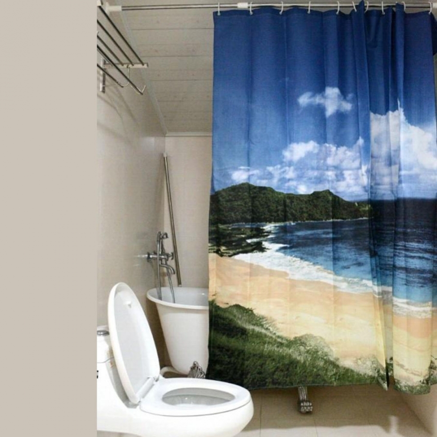 beach style shower curtains osbdata pertaining to best nature themed shower curtains 20+ Hottest Curtain Design Ideas - 109