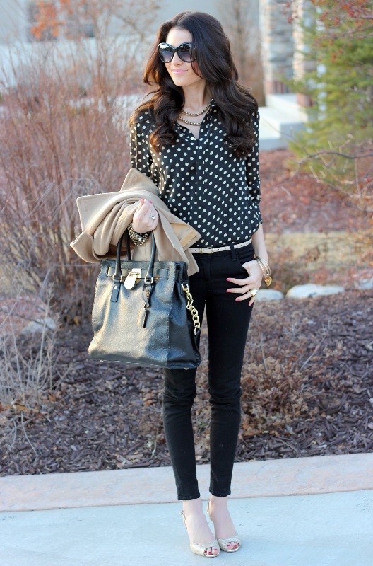 87+ Elegant Office Outfit Ideas for Business Ladies 129 black and white color combination 10 1 87+ Elegant Office Outfit Ideas for Business Ladies - 129