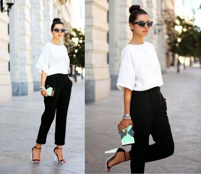 87+ Elegant Office Outfit Ideas for Business Ladies 151 black and white color combination 32 1 87+ Elegant Office Outfit Ideas for Business Ladies - 151