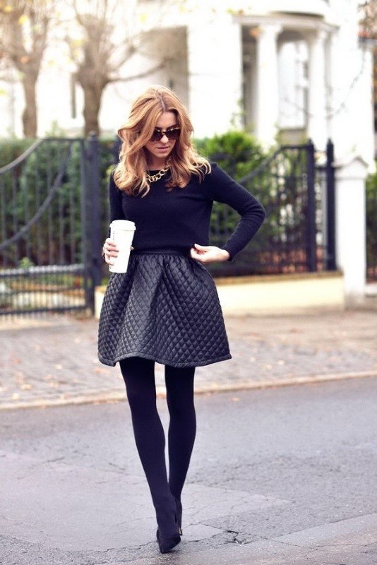 boots and tights 14 83+ Fall & Winter Office Outfit Ideas for Business Ladies - 96