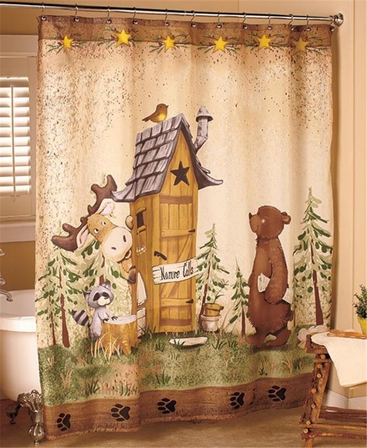 country shower curtains for the bathroom for nature themed shower curtains 20+ Hottest Curtain Design Ideas - 110
