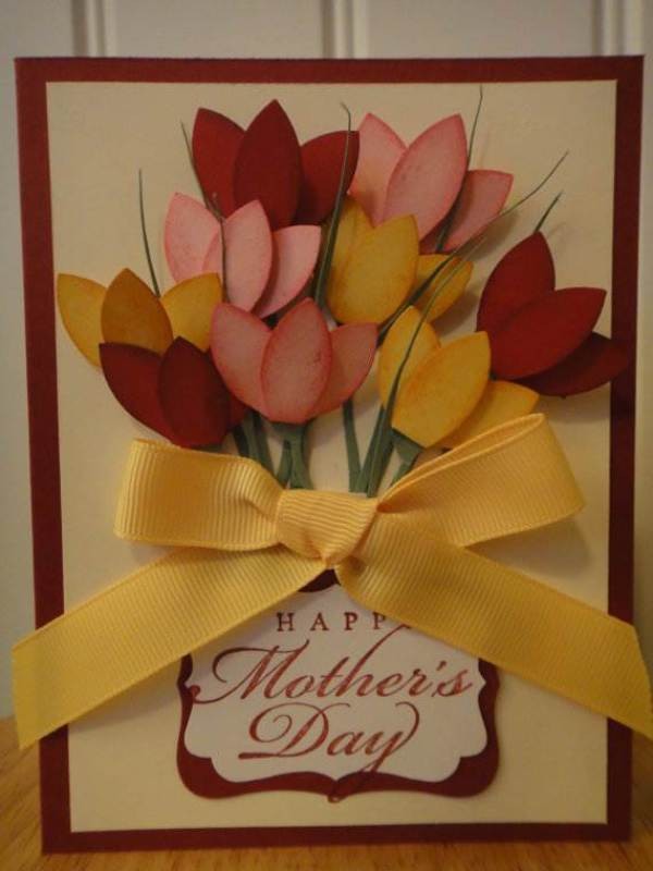 handmade-Mothers-Day-card-64 81+ Easy & Fascinating Handmade Mother's Day Card Ideas