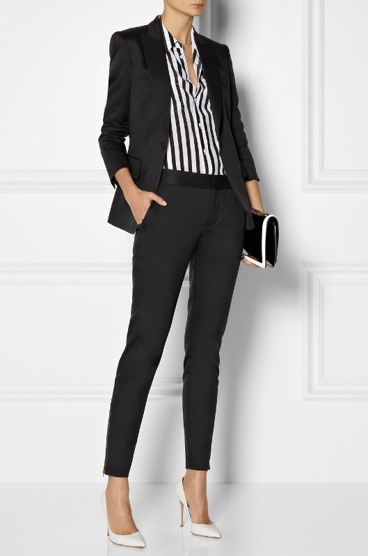 87+ Elegant Office Outfit Ideas for Business Ladies 56 pantsuits 5 1 87+ Elegant Office Outfit Ideas for Business Ladies - 56