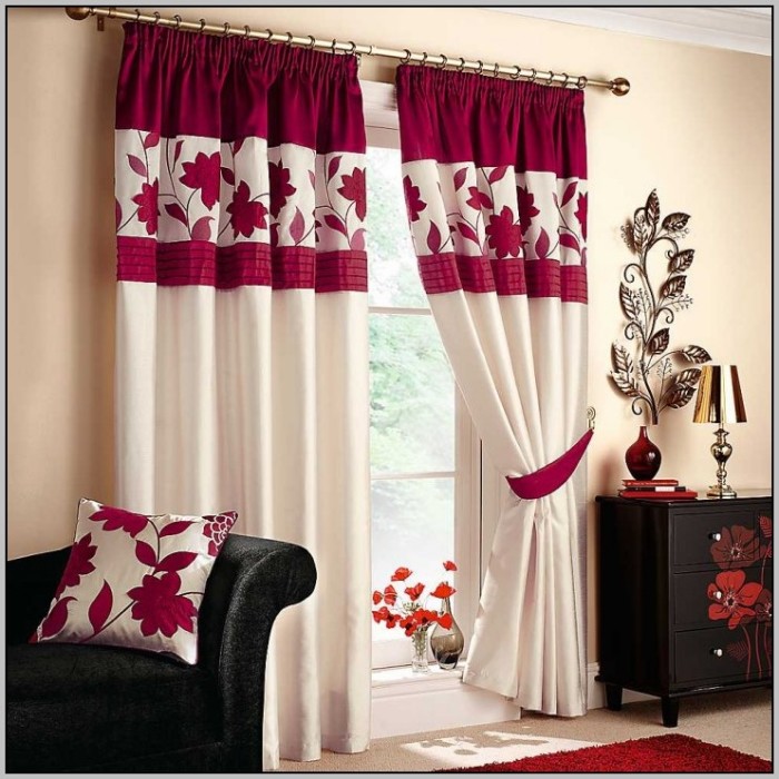 red and white curtains for bedroom 20+ Hottest Curtain Design Ideas - 127