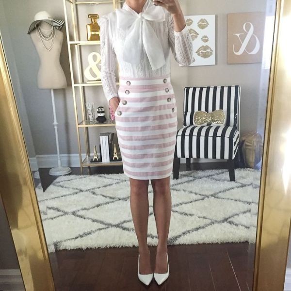 87+ Elegant Office Outfit Ideas for Business Ladies 90 skirts for work 27 1 87+ Elegant Office Outfit Ideas for Business Ladies - 90