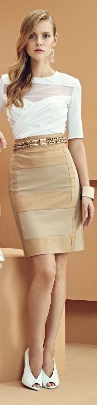 skirts-for-work-30 87+ Elegant Office Outfit Ideas for Business Ladies in 2021