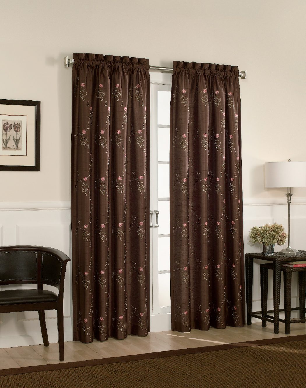tracy brown back tab window curtain panel larg 20+ Hottest Curtain Design Ideas - 48