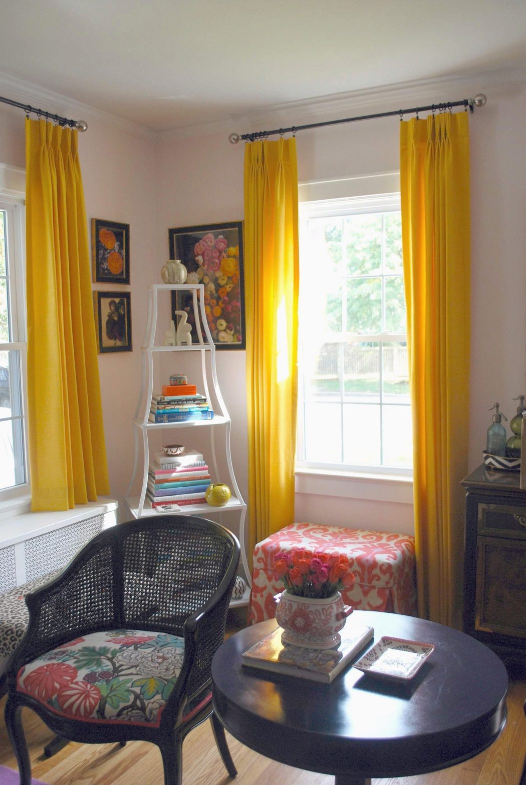 yellow silk drapes living room 20+ Hottest Curtain Design Ideas - 121