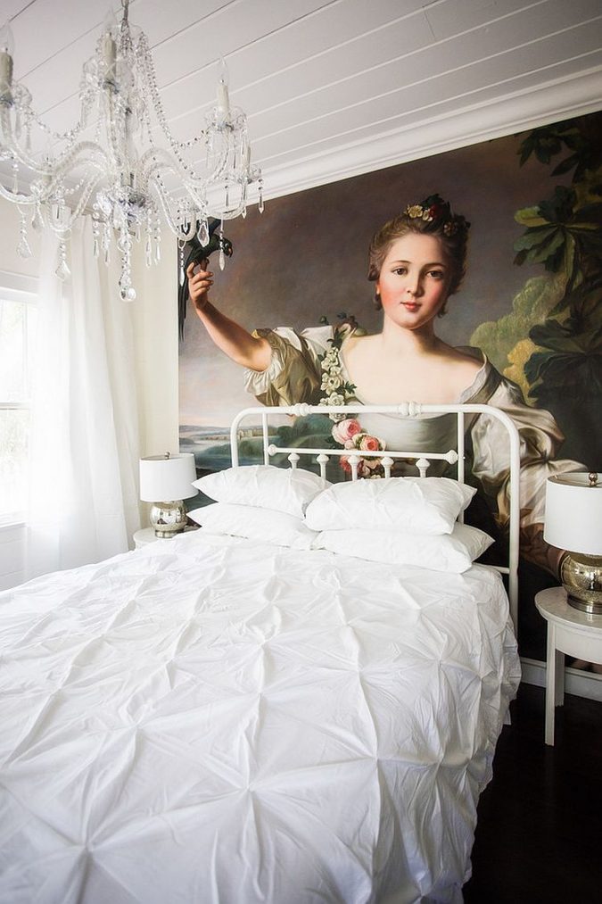 Amazing hand painted oil on canvas art white bedroom Trending: 20+ Bedroom Designs to Watch for - 32