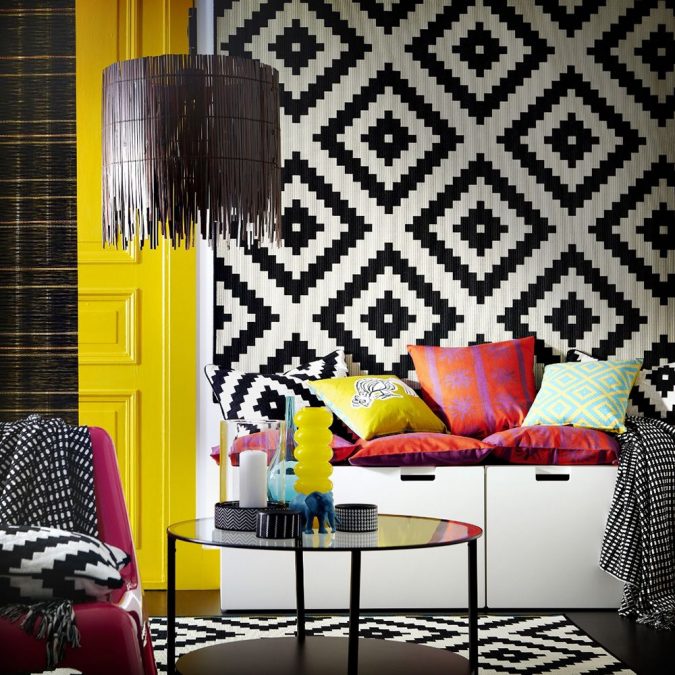 Black-and-White-IKEA-Rug-1-675x675 14 Hottest Interior Designers Trends in 2020
